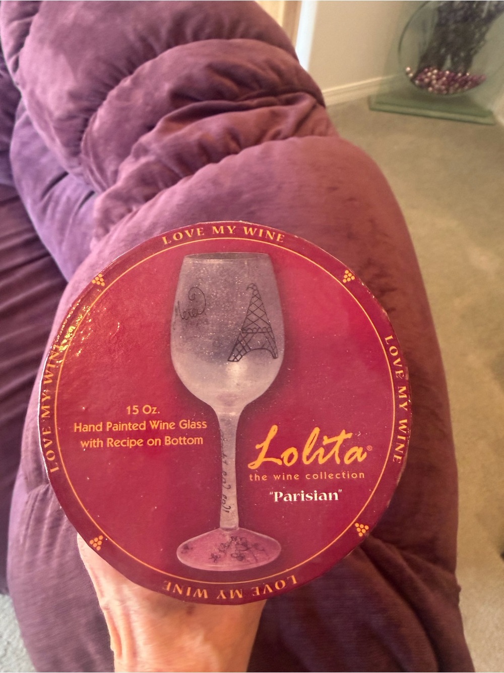 Lolita Parisian wine glass